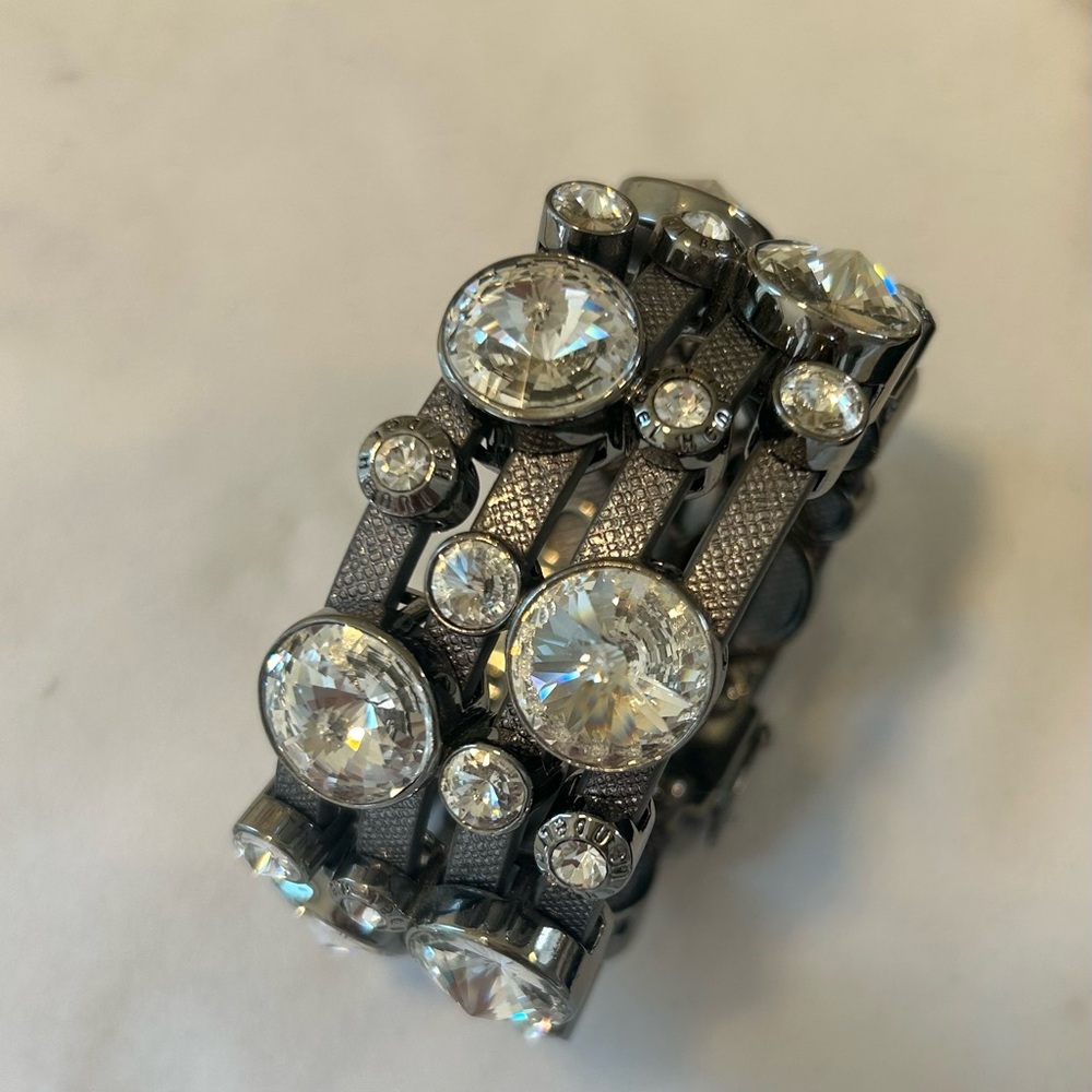 Henri Bendel Silver Crystal Bracelet